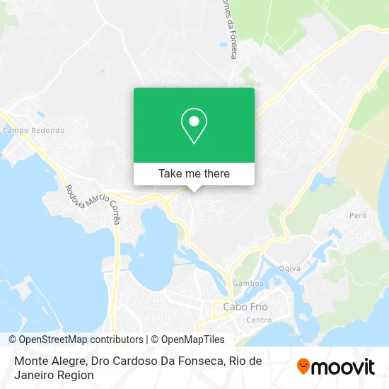 Monte Alegre, Dro Cardoso Da Fonseca map