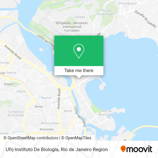 Ufrj-Instituto De Biologia map
