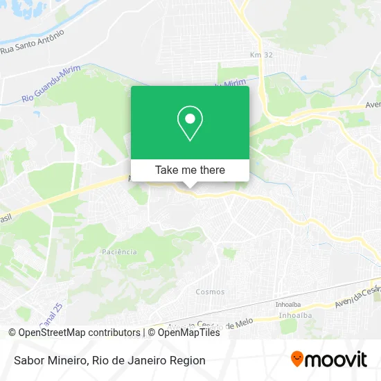 Sabor Mineiro map
