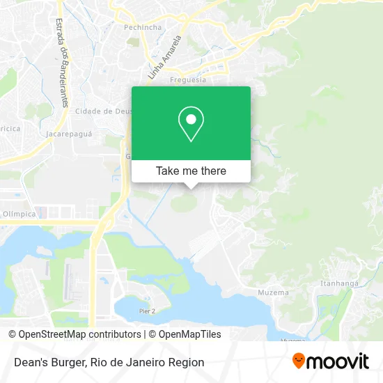 Dean's Burger map