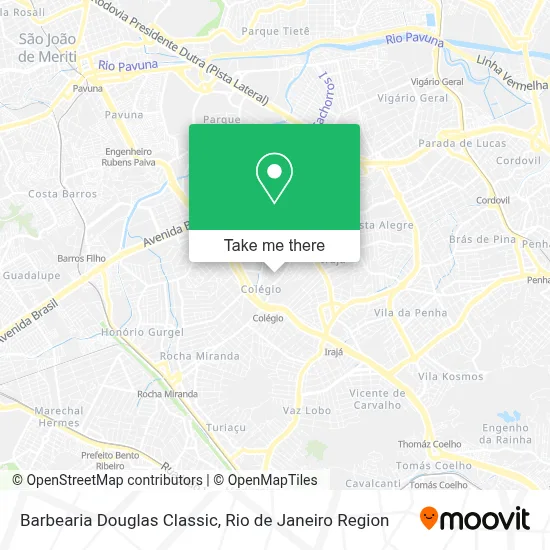Barbearia Douglas Classic map