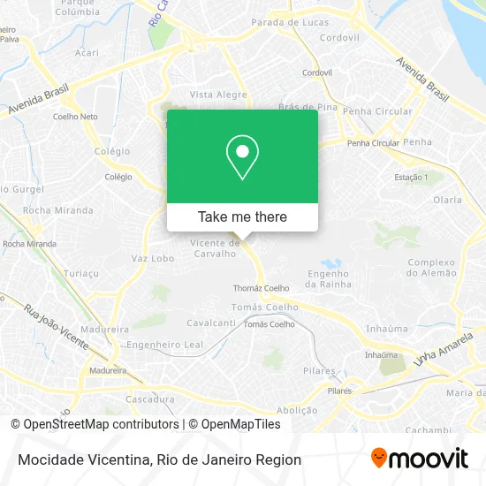 Mocidade Vicentina map
