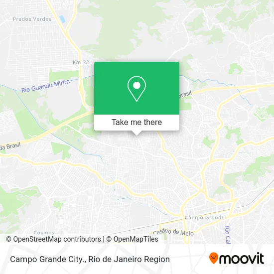 Campo Grande City. map