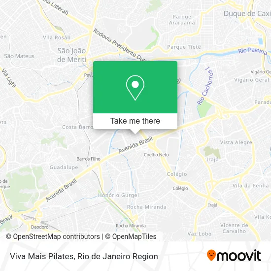 Viva Mais Pilates map