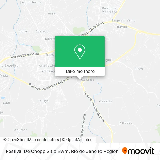 Festival De Chopp Sítio Bwm map