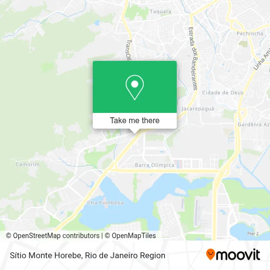 Sítio Monte Horebe map