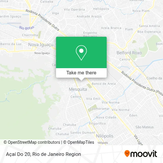 Açaí Do 20 map