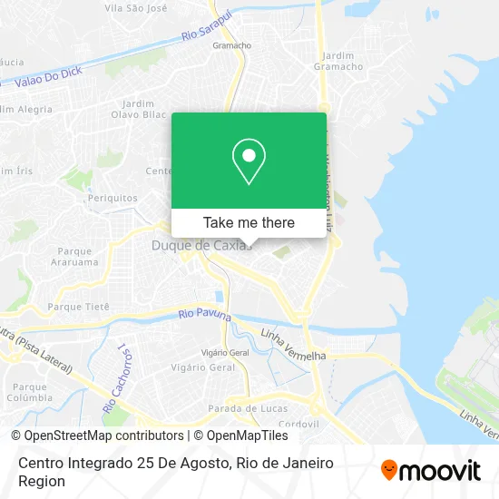 Centro Integrado 25 De Agosto map