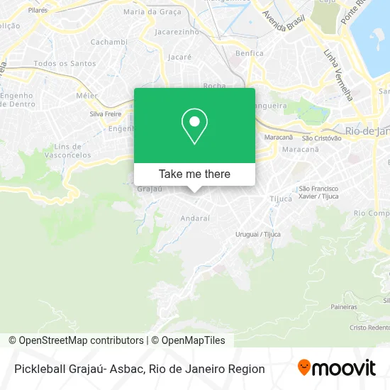 Pickleball Grajaú- Asbac map