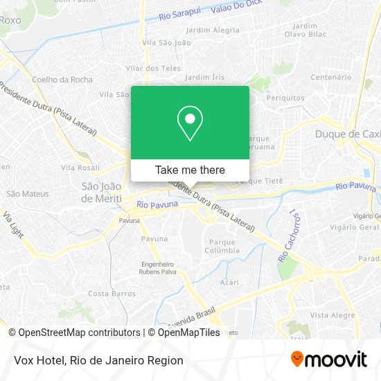 Vox Hotel map