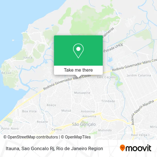 Itauna, Sao Goncalo Rj map