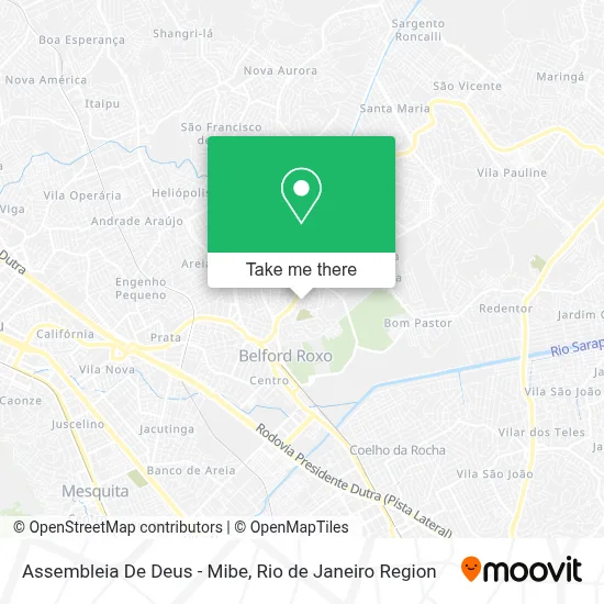 Assembleia De Deus - Mibe map