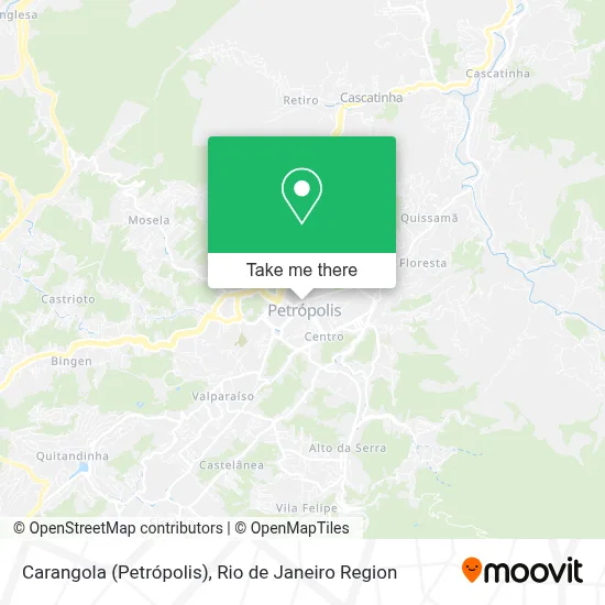 Carangola (Petrópolis) map
