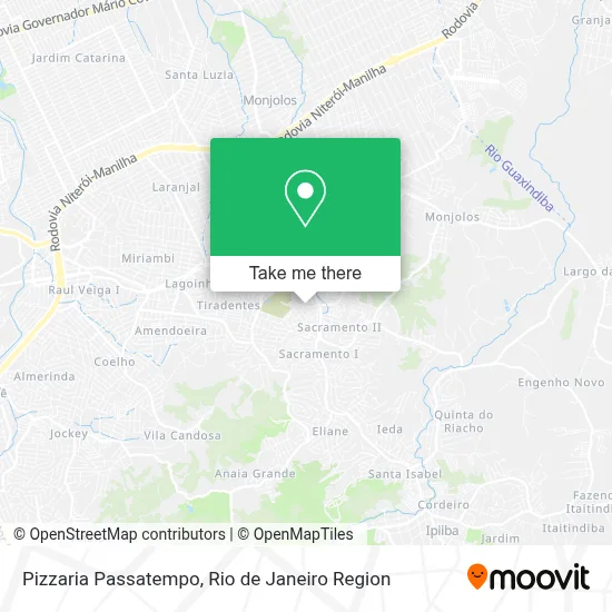 Pizzaria Passatempo map