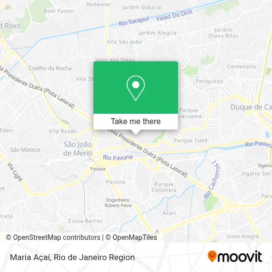 Maria Açaí map