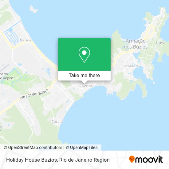 Holiday House Buzios map