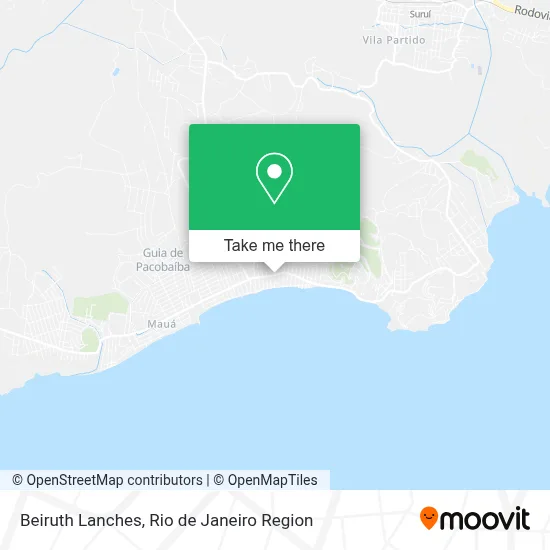 Beiruth Lanches map