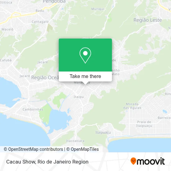 Cacau Show map