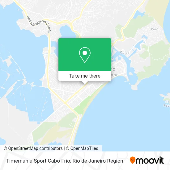 Timemania Sport Cabo Frio map