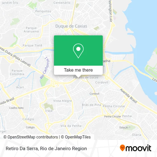 Retiro Da Serra map