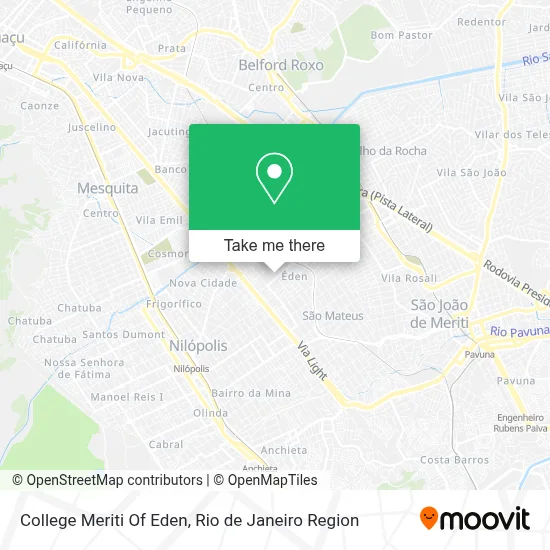 College Meriti Of Eden map