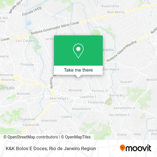 K&K Bolos E Doces map