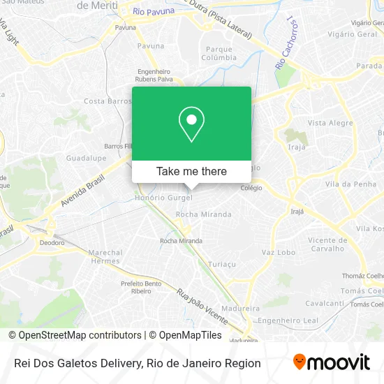 Rei Dos Galetos Delivery map