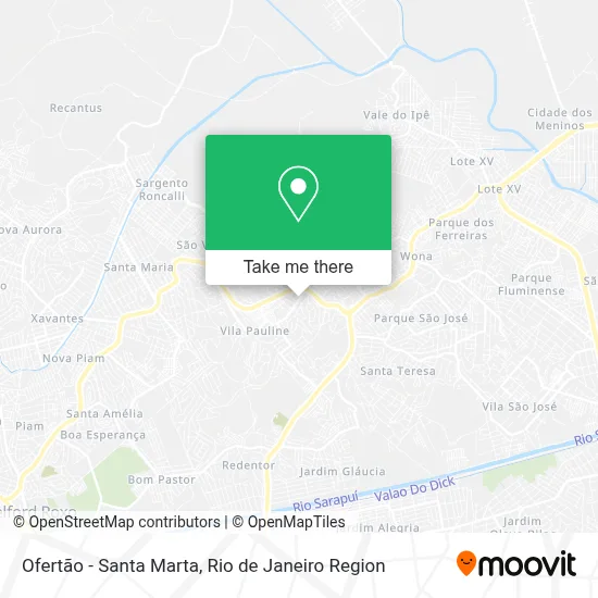 Ofertão - Santa Marta map
