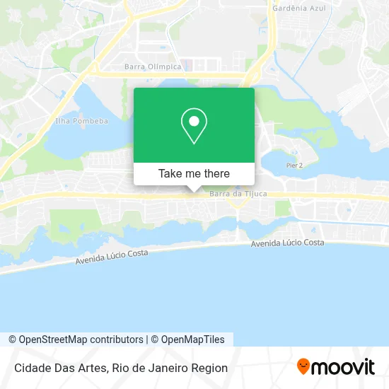 Cidade Das Artes map