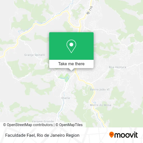 Faculdade Fael map