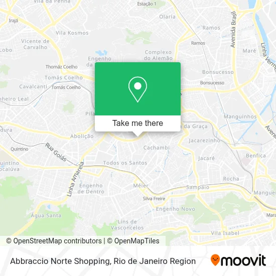 Abbraccio Norte Shopping map
