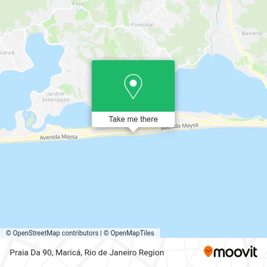 Praia Da 90, Maricá map