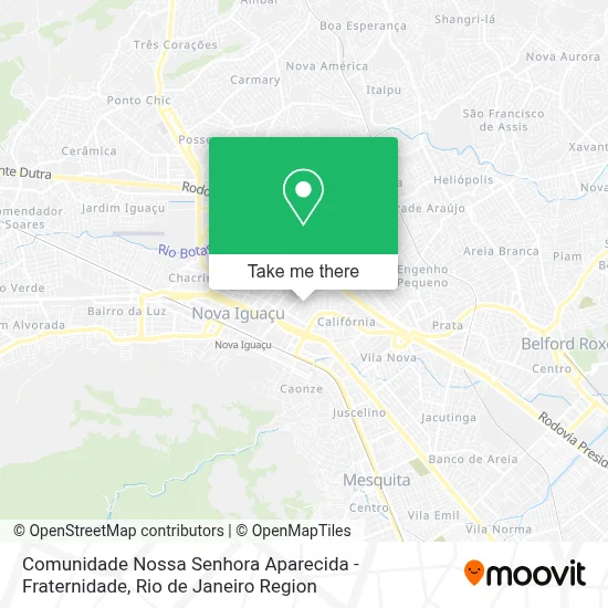 Comunidade Nossa Senhora Aparecida - Fraternidade map