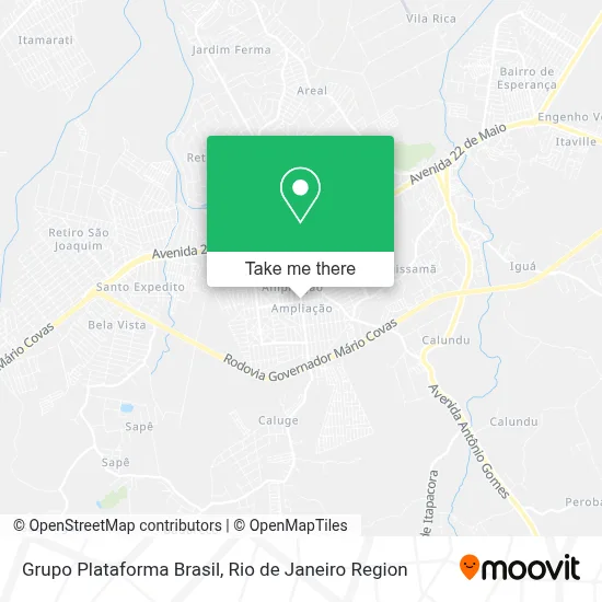 Grupo Plataforma Brasil map
