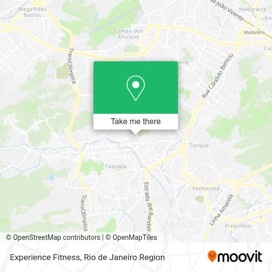 Experience Fitness map