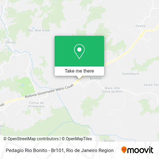 Pedagio Rio Bonito - Br101 map