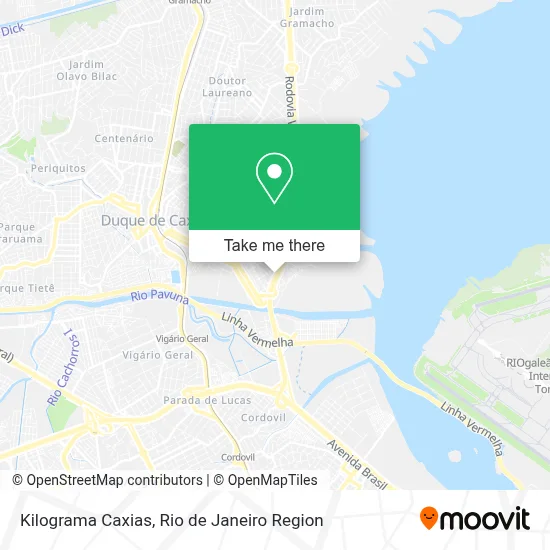 Kilograma Caxias map