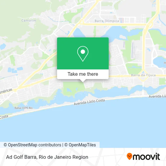 Ad Golf Barra map