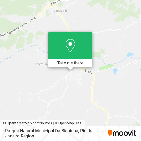Parque Natural Municipal Da Biquinha map