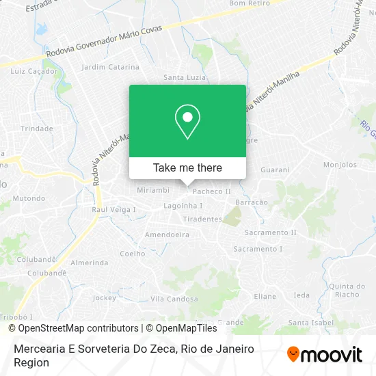 Mercearia E Sorveteria Do Zeca map