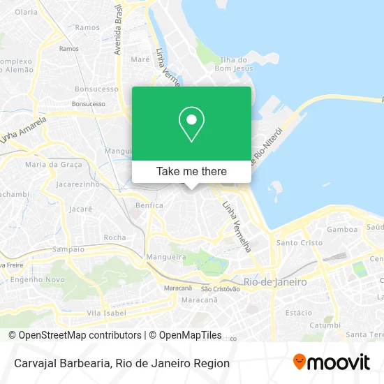 Carvajal Barbearia map