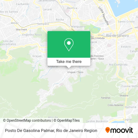 Posto De Gasolina Palmar map