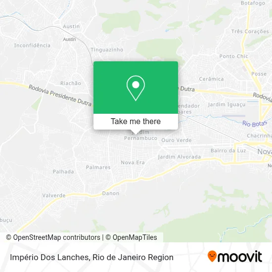 Império Dos Lanches map