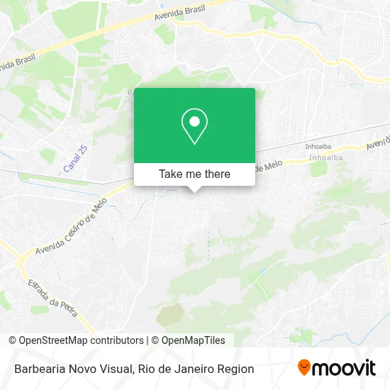 Barbearia Novo Visual map