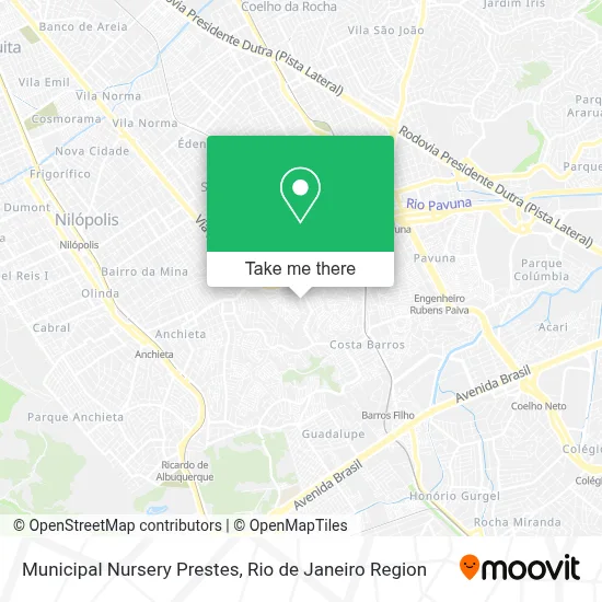 Municipal Nursery Prestes map