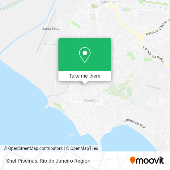 Shel Piscinas map