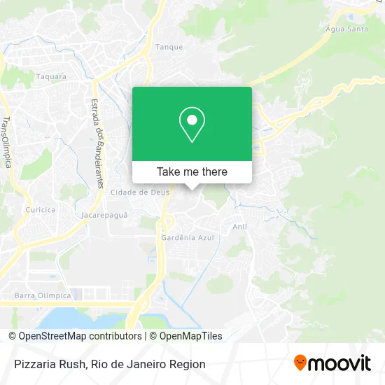 Pizzaria Rush map