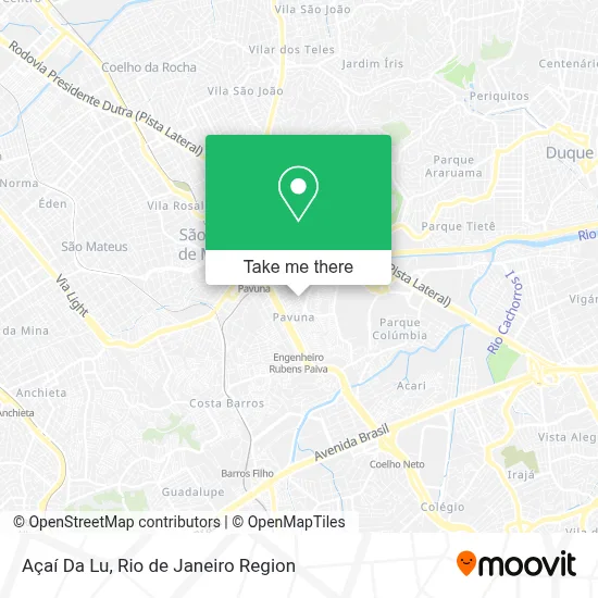 Açaí Da Lu map