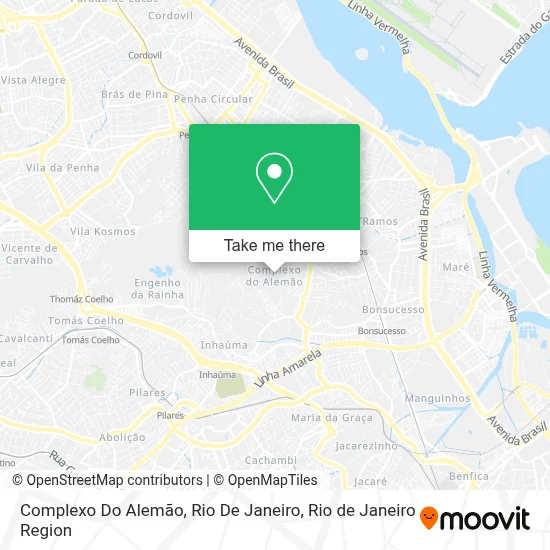 Complexo Do Alemão, Rio De Janeiro map