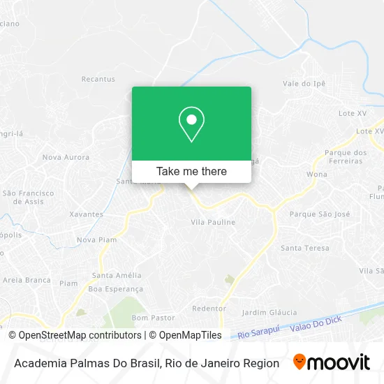 Academia Palmas Do Brasil map
